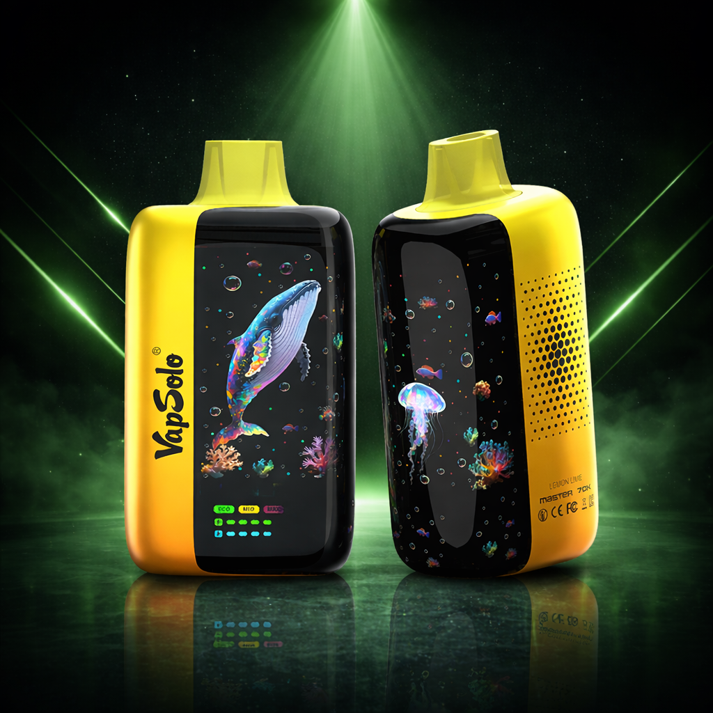 VapSolo Master 70K Lemon Lime – vaper desechable con muchas caladas, sabores vaper cítricos y puff intenso