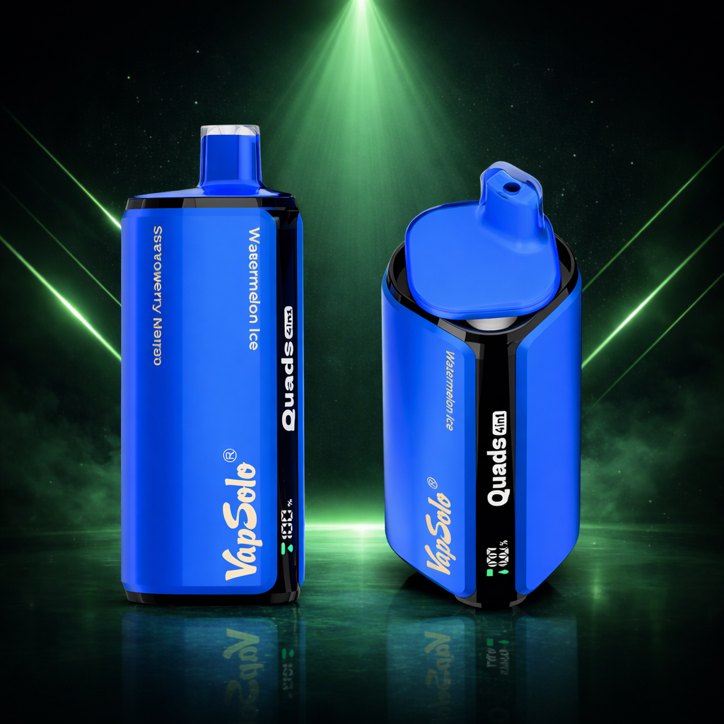 VapSolo Quads 80K Strawberry Mango Watermelon Ice – vaper desechable con 80000 caladas y sabores vaper de fresa, mango y sandía