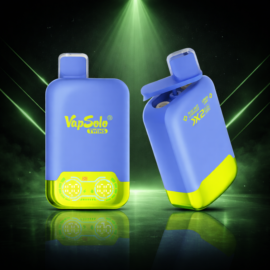 VapSolo Twins 20K Blue Razz Lemonade Lemon Lime – vaper desechable 20000 caladas, cigarrillo electrónico con puff cítrico
