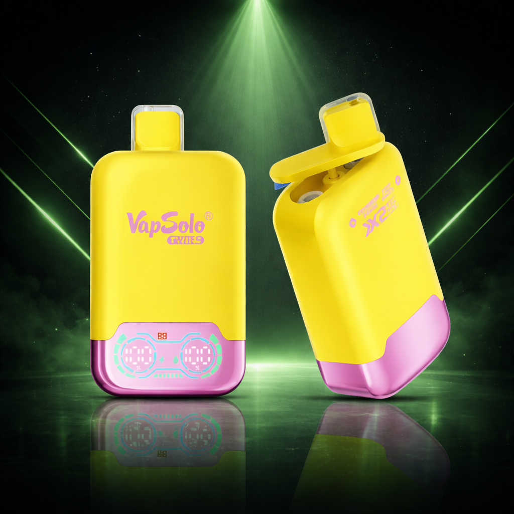 VapSolo Twins 20K Strawberry Banana Fizzy Cherry – vaper con nicotina, cigarrillos electrónicos desechables 20000 caladas